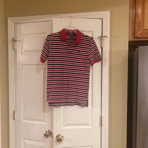 Ralph Lauren Kids Polo in Red and White Stripes